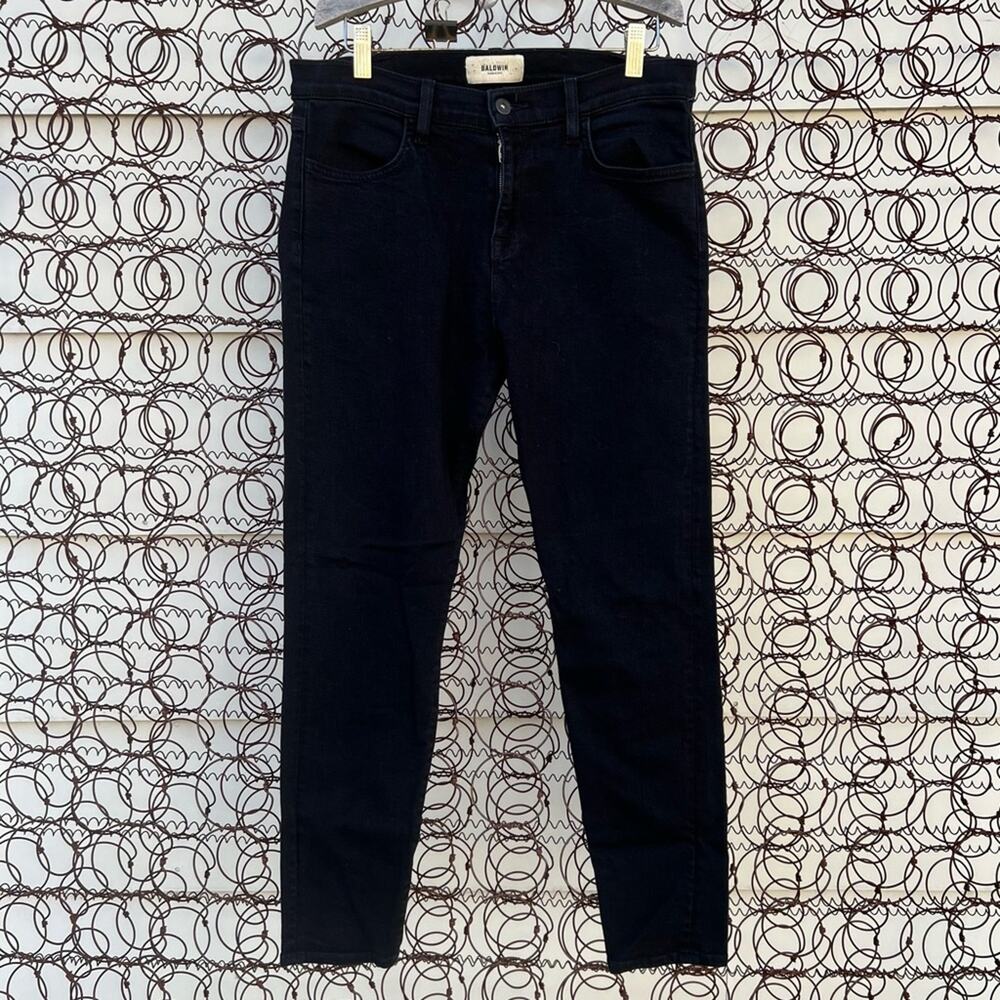 Baldwin Kansas City Karlie Black high-rise crop skinny jeans size 29